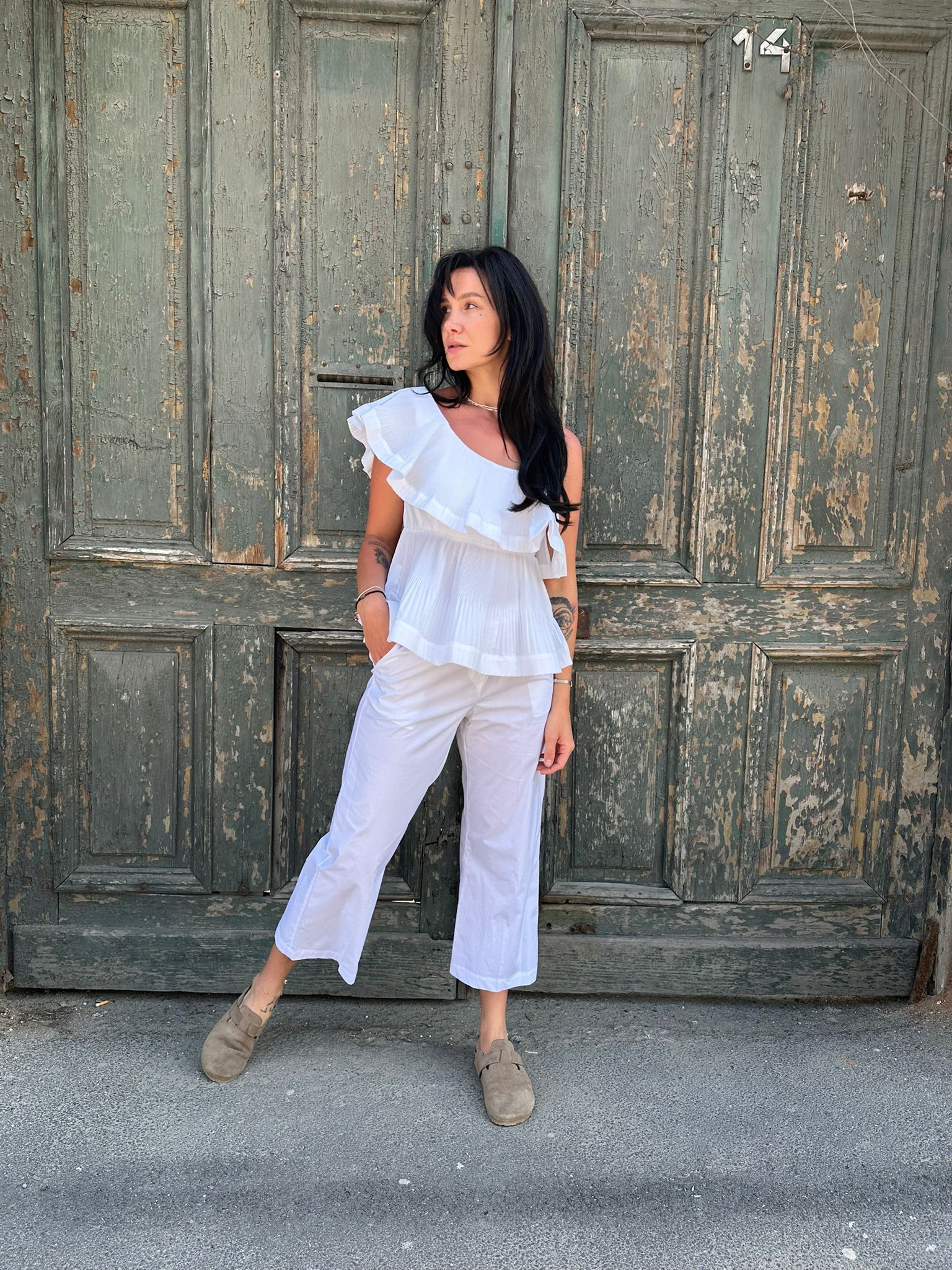 MEIMEIJ - Pantaloni „Donna Bianco” MA3174 - 36 IT