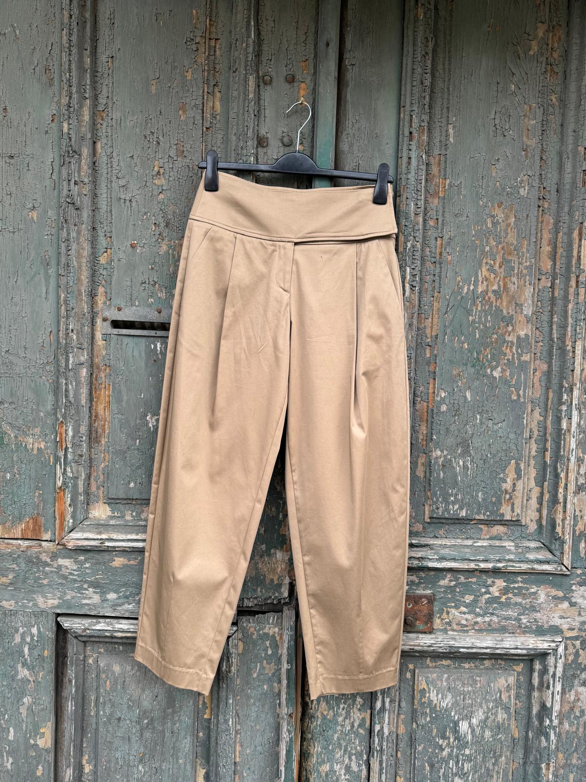 MEIMEIJ - Pantaloni „Donna Dark Beige” MA3260 - 40 IT