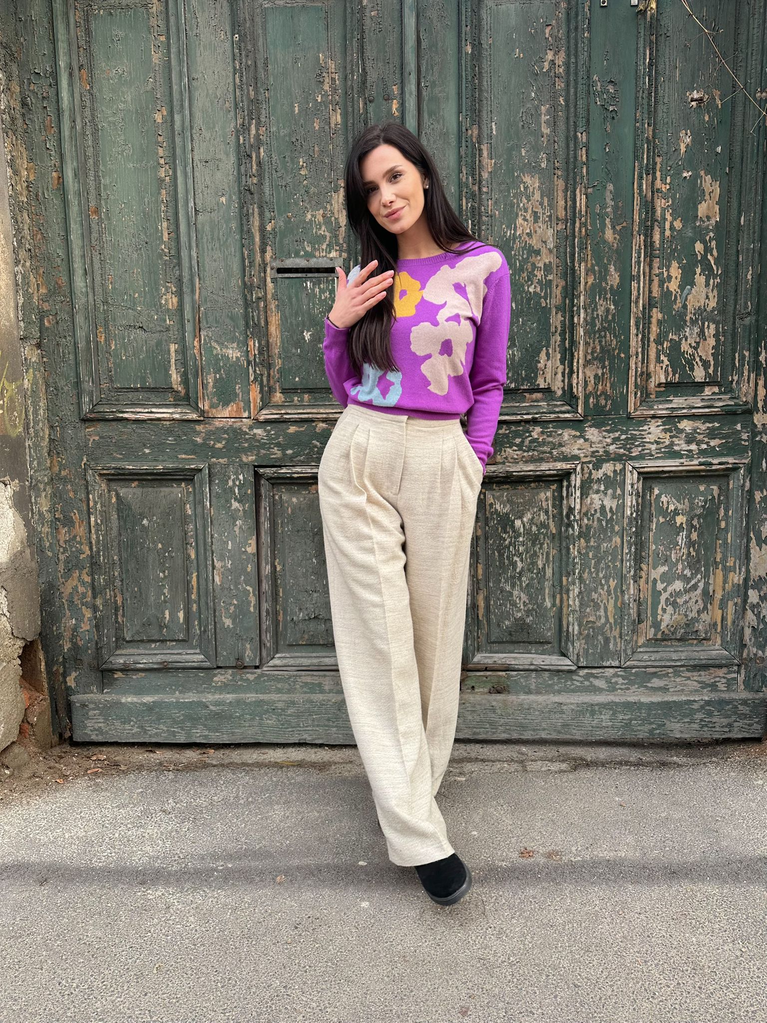 Mark Kenly Domino Tan - Pantaloni Bumbac MA4649 - 36 EU