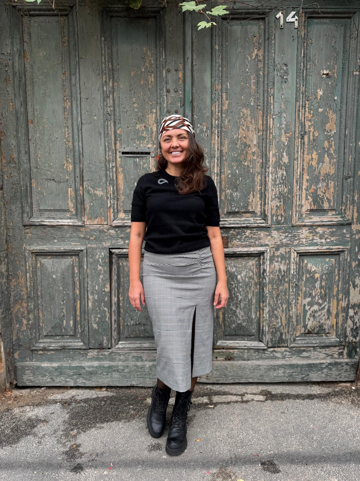 Eric Bompard Bluză mânecă scurtă cu broderie MA5074 - 40 EU