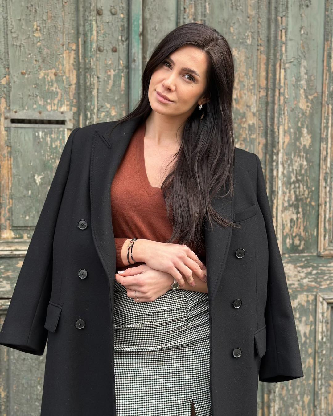 Eric Bompard Bluză cărămizie 100% Cașmir MA5400 - 38 EU