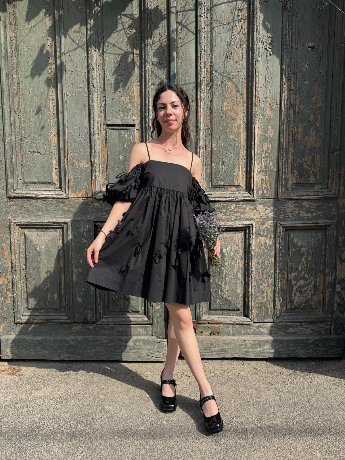 MeiMeij Rochie scurtă cu decupaj floral MA6586 - 40 IT