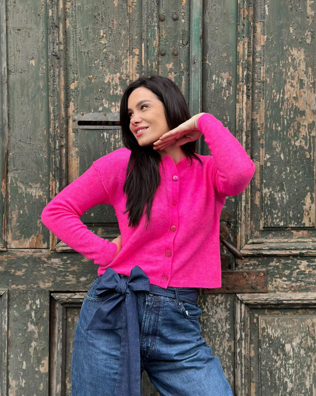 Cardigan Roz fucsia MA6616 - XS INTL