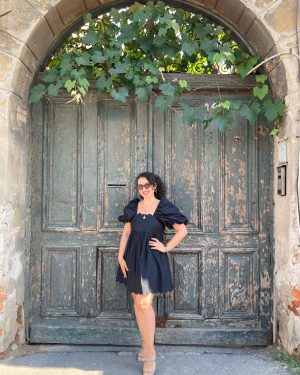 MeiMeij Rochie neagră mini