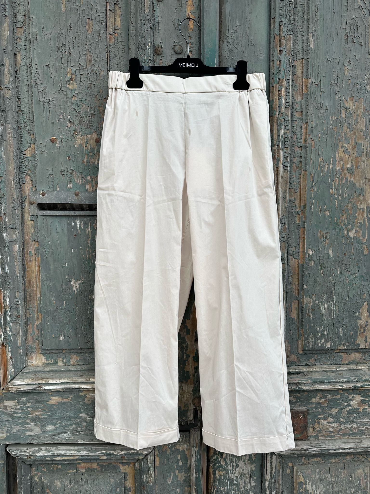 MeiMeij Pantalon bej din bumbac MA7605