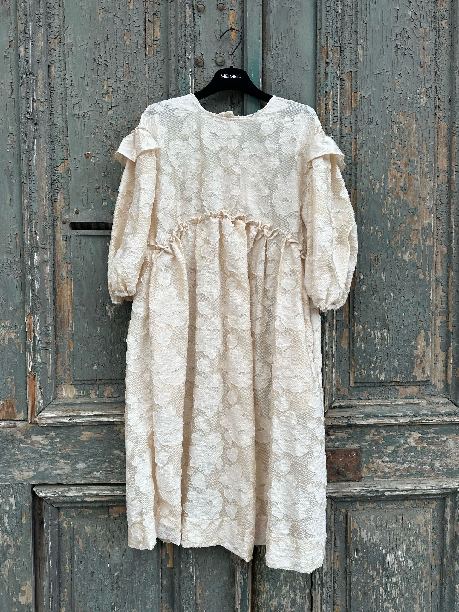 MeiMeij Rochie bej cu textură MA7599 - 40 IT