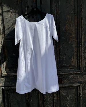 MeiMeij Rochie albă casual