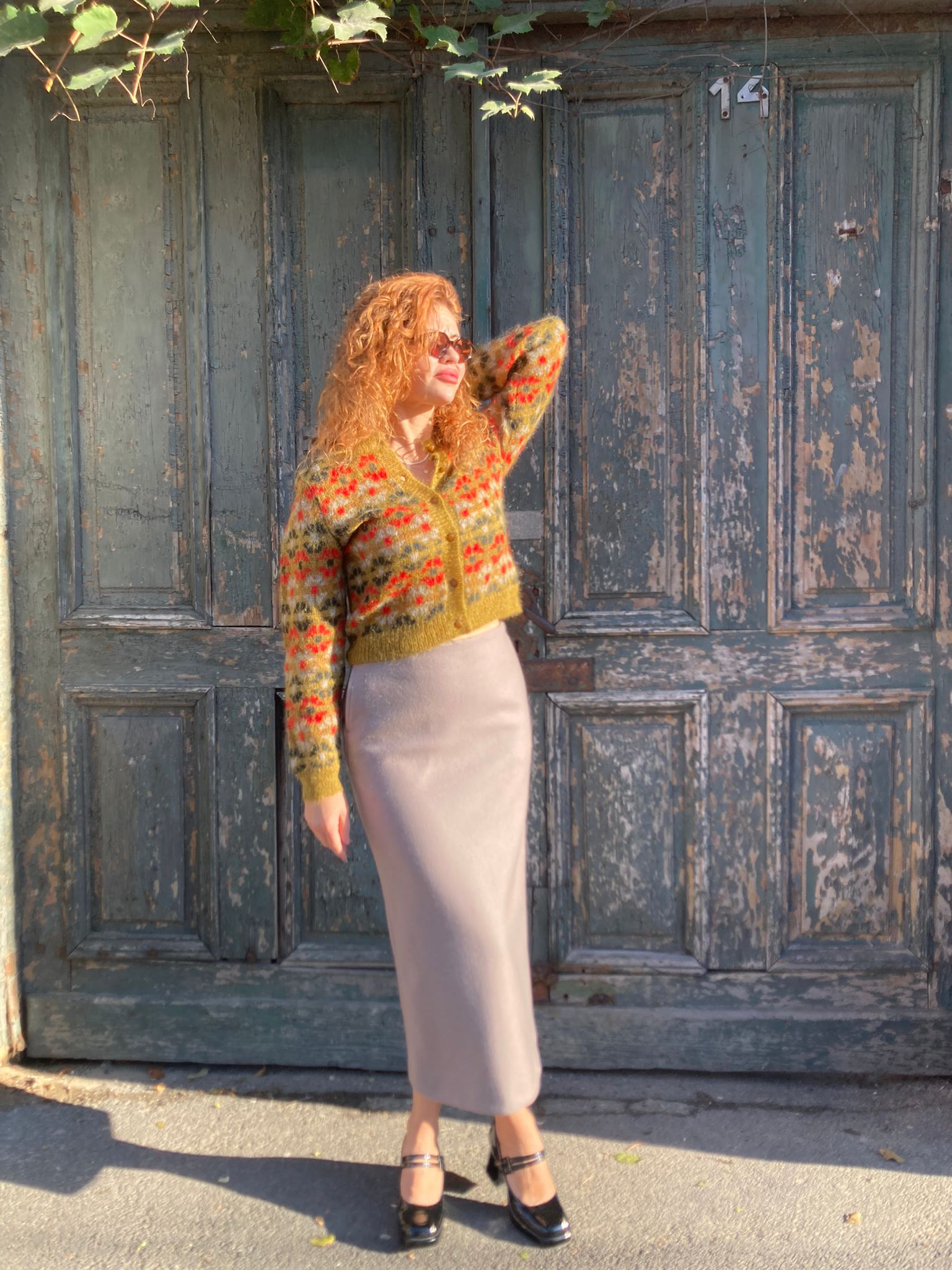 Cardigan Mohair Autumn Leaves - 40 EU