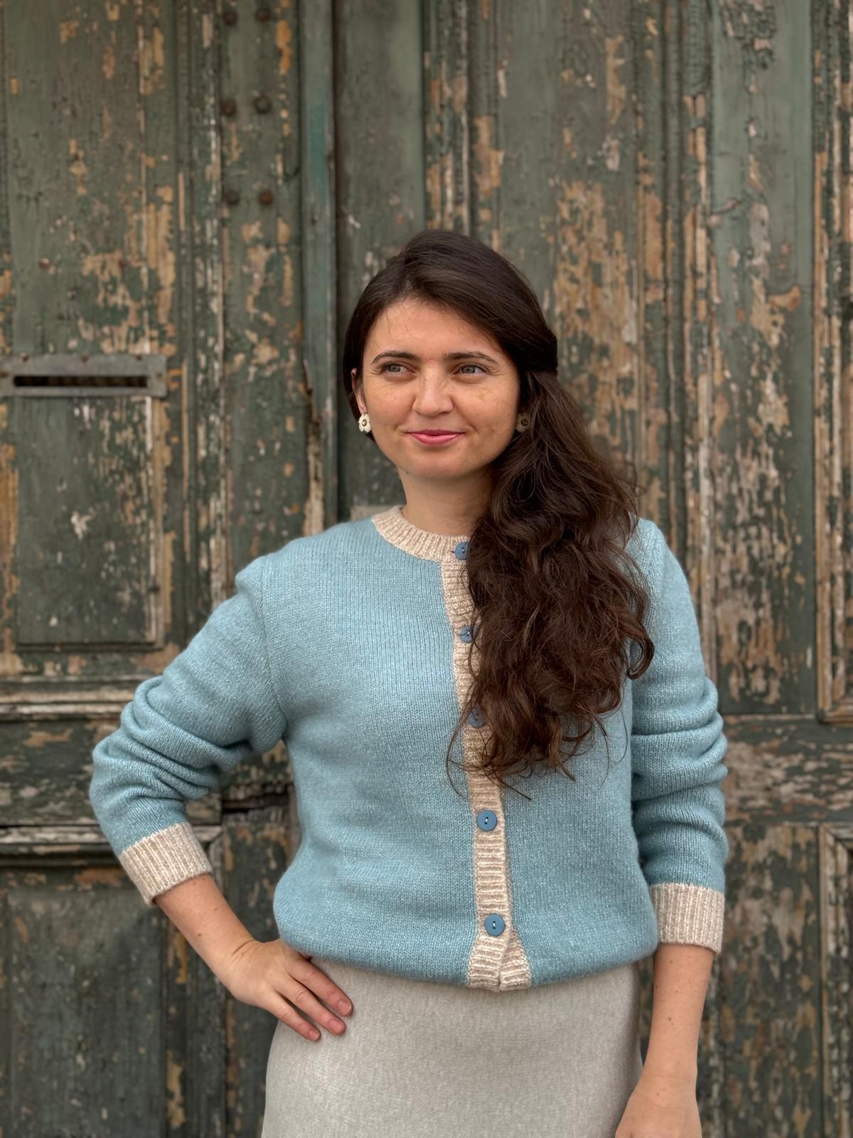 Cardigan Alpaca Powdered Blue - 40 EU