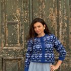 Cardigan Mohair The Blue