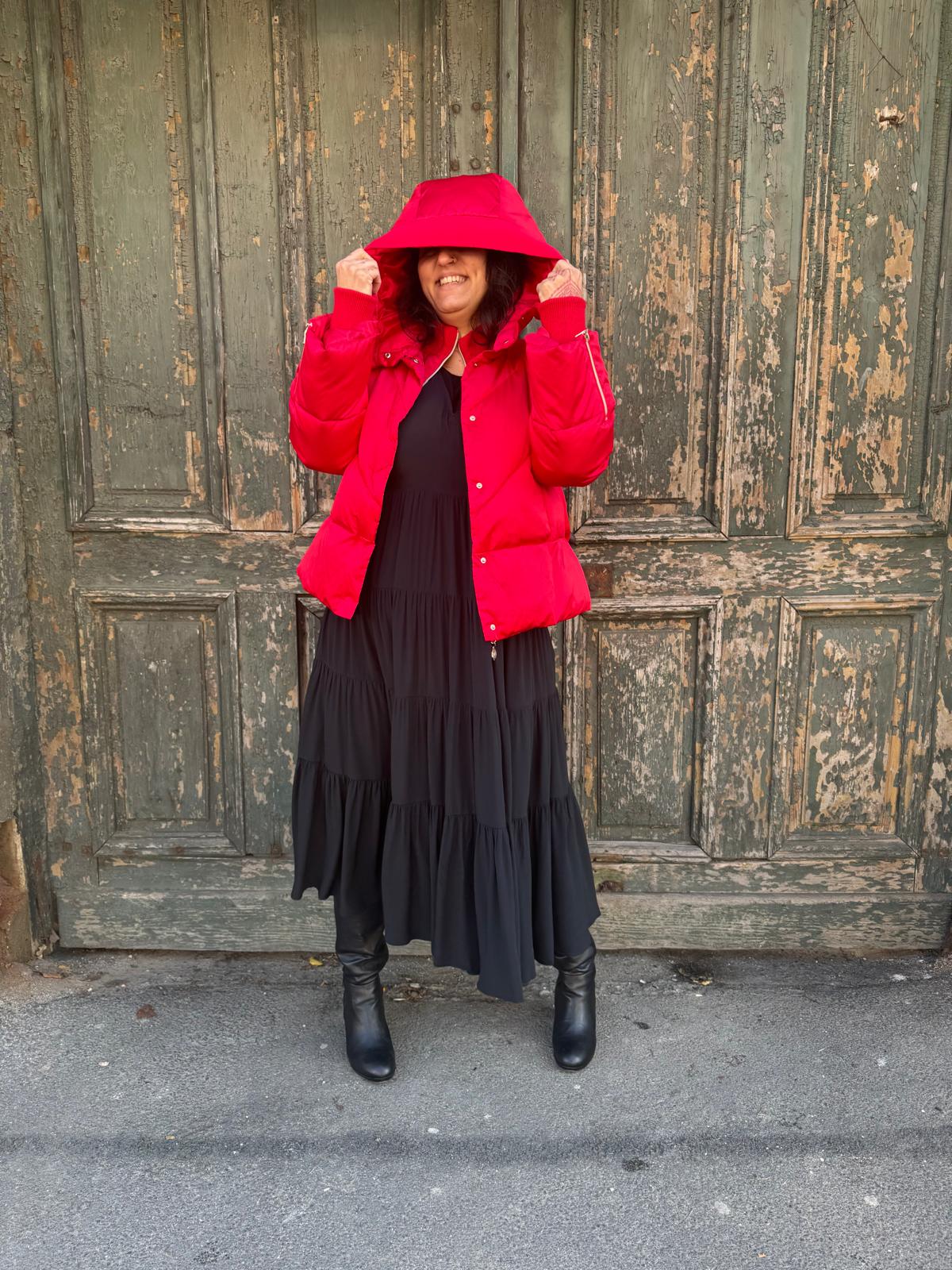 NENETTE Geacă Roșie Iarnă - XXL INTL - Roșu