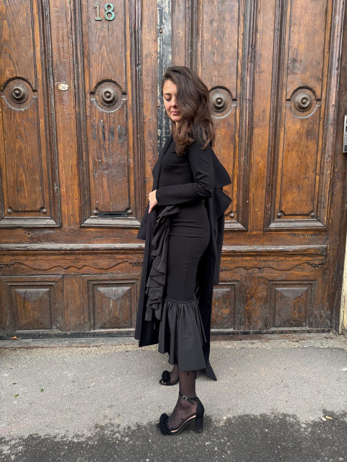 MEIMEIJ Rochie Neagră Elegantă - 40 IT