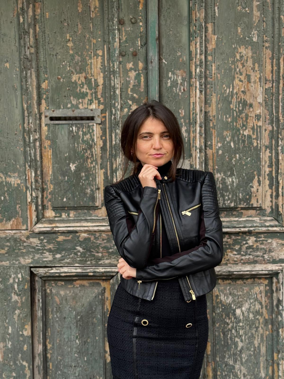 SIMONA CORSELLINI Fustă Mini Bumbac - 40 IT - Negru