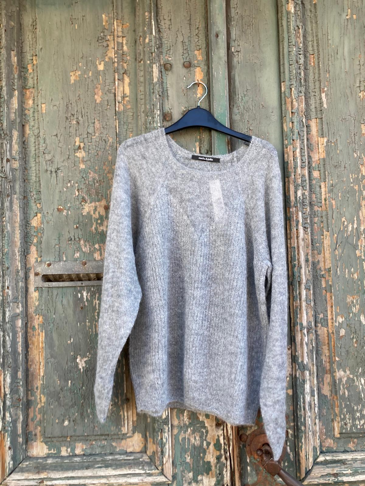 Pulover Mohair-Alpaca Corala - 34-36 EU - Gri